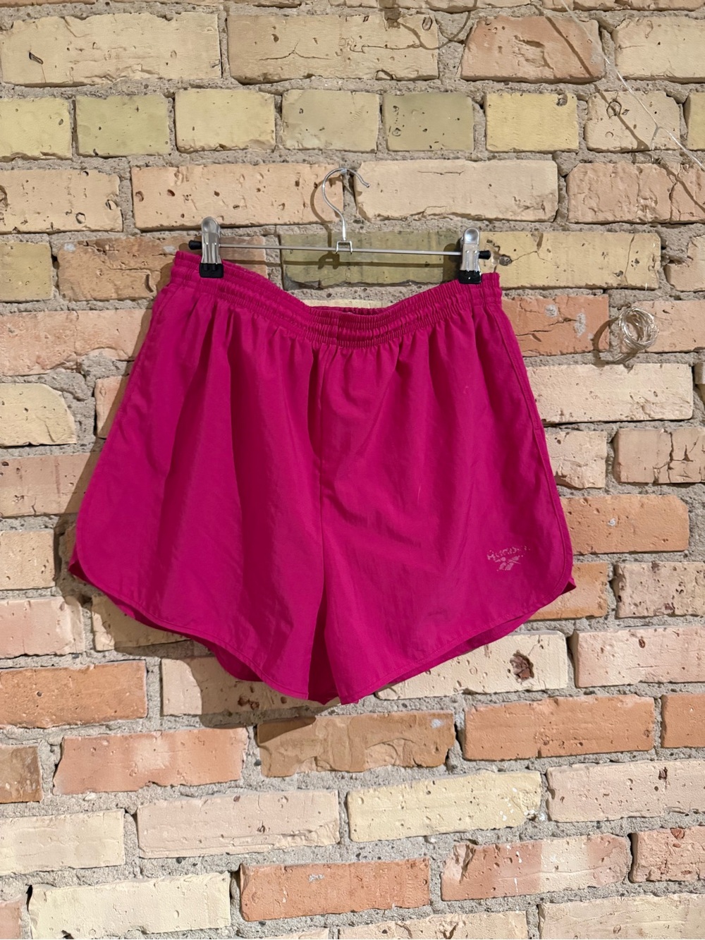 vintage hot pink unisex Reebok running shorts